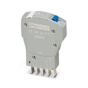 CB TM1 6A F1 P - Disjuntor de proteção de equipamentos termomagnético - PHOENIX CONTACT