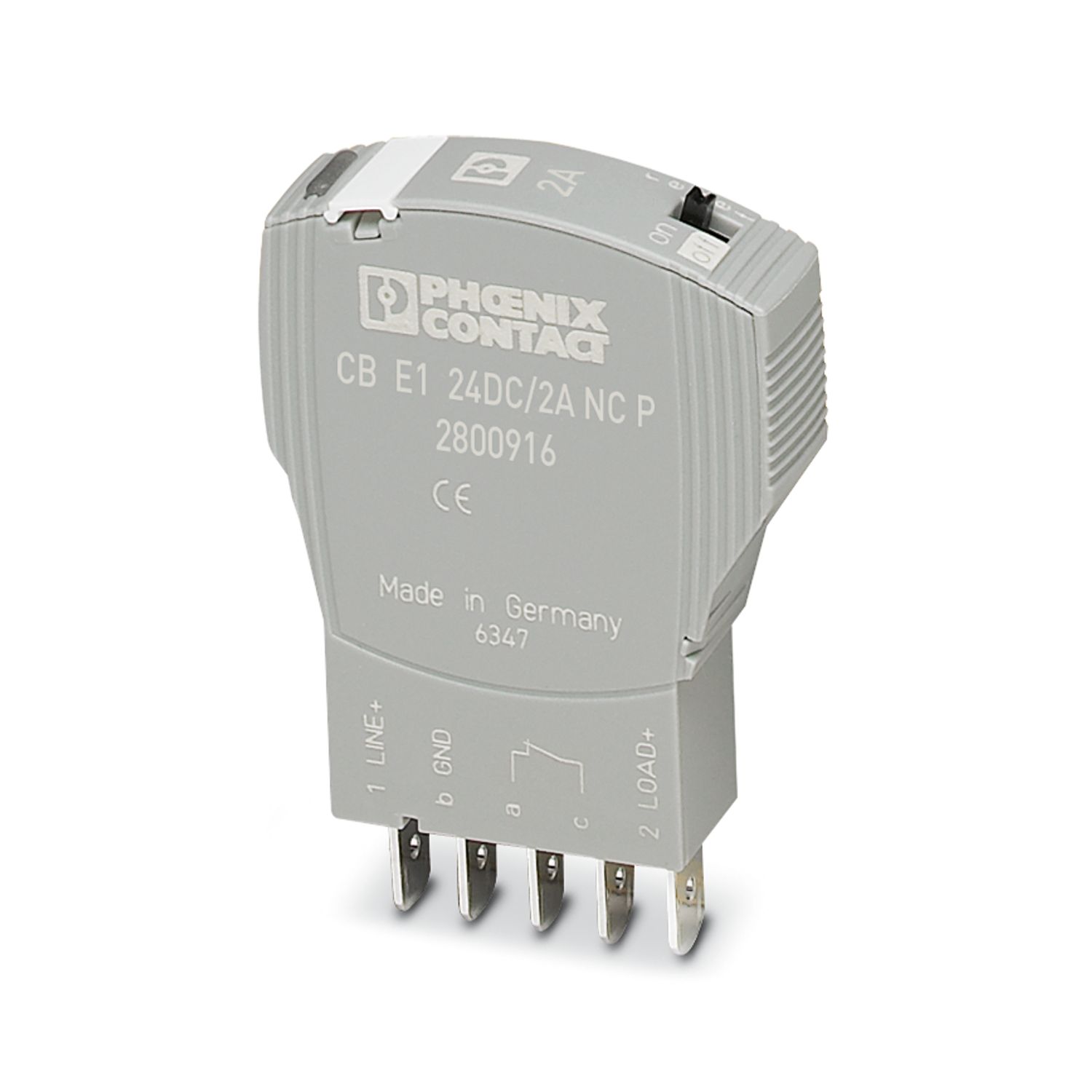 CB E1 24DC/2A NC P - Disjuntor eletrônico de proteção - PHOENIX CONTACT