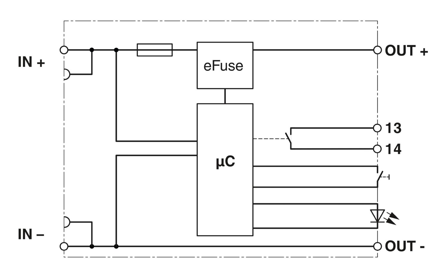 PTCB E1 24DC/0.63A NO - Disjuntor eletrônico de proteção - PHOENIX CONTACT - Imagem 2