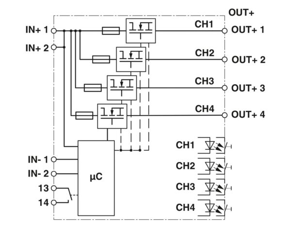 CBMC E4 24DC/1-10A NO - Disjuntor eletrônico de proteção - PHOENIX CONTACT - Imagem 6