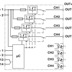 CBMC EG4 24DC/1-8A NO – Disjuntor eletrônico de proteção – PHOENIX CONTACT