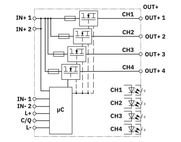CBMC E4 24DC/1-10A IOL - Disjuntor eletrônico de proteção - PHOENIX CONTACT - Imagem 2