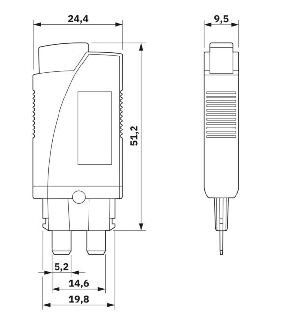 TCP 10/20A - Disjuntor de proteção de equipamentos térmico - PHOENIX CONTACT - Quantidade mínima de pedido: 18 unidade(s) - Imagem 3