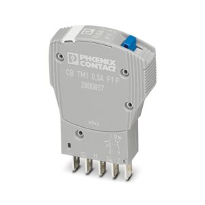 CB TM1 0.5A F1 P - Disjuntor de proteção de equipamentos termomagnético - PHOENIX CONTACT
