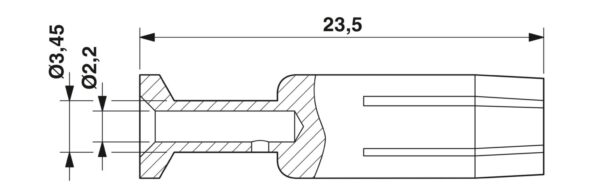 CK4,0-ED-2,50BU AG - Contato para crimp - PHOENIX CONTACT - Uds./emb.: 25 unidade(s) - Imagem 2