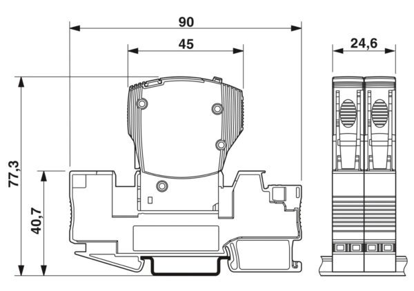 CB TM2 2A F1 P - Disjuntor de proteção de equipamentos termomagnético - PHOENIX CONTACT - Imagem 5