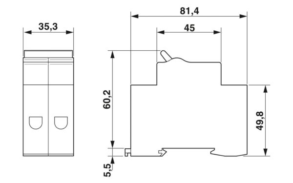 TMC 72C 06A - Disjuntor - PHOENIX CONTACT - Quantidade mínima de pedido: 6 unidade(s) - Imagem 3
