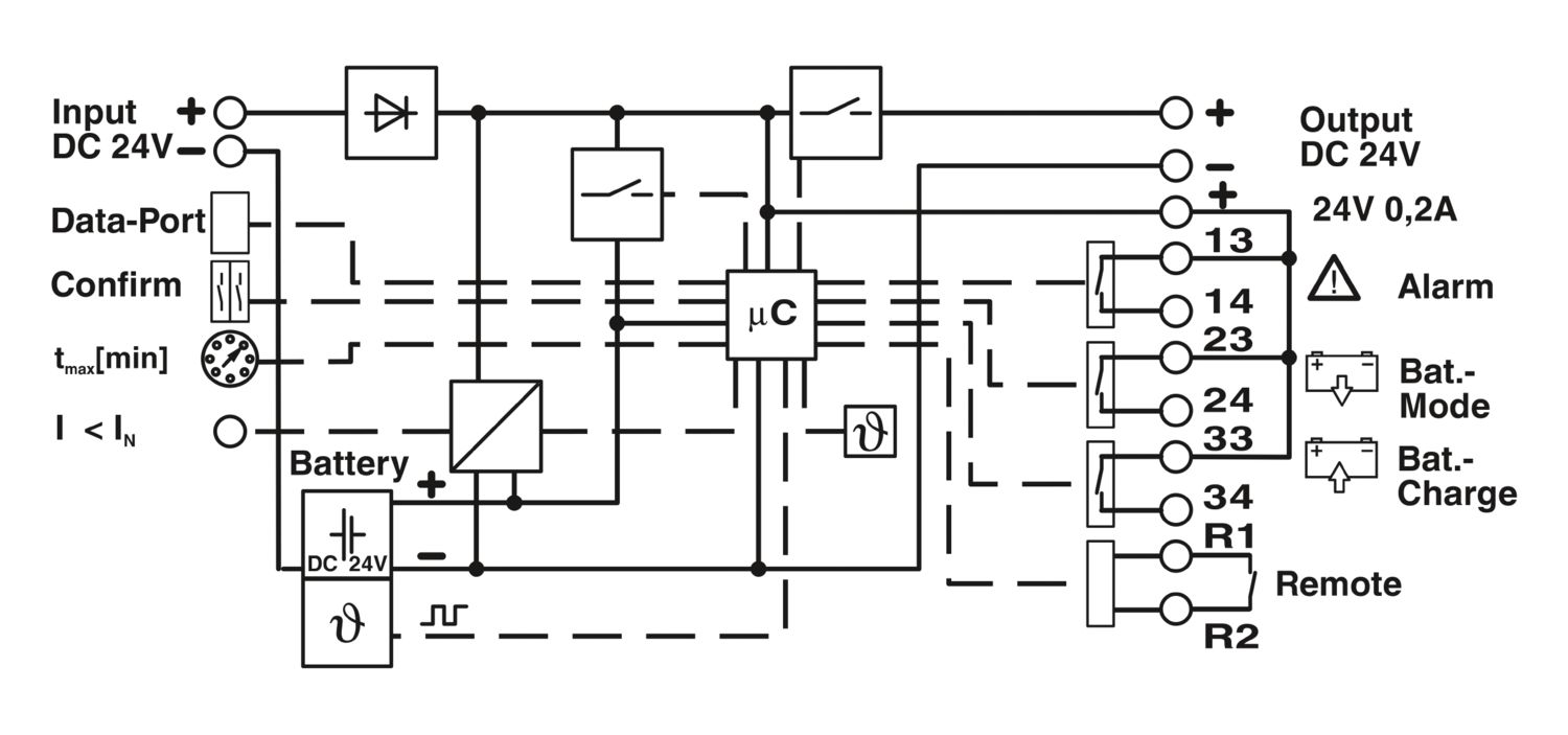 QUINT-UPS/ 24DC/ 24DC/10/3.4AH - Fonte de alimentação ininterrupta - PHOENIX CONTACT - Imagem 2