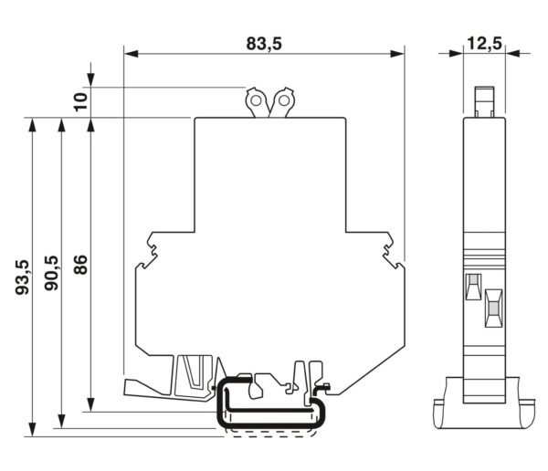 TMC 1 F1 100 0,3A - Disjuntor de proteção de equipamentos termomagnético - PHOENIX CONTACT - Uds./emb.: 6 unidade(s) - Imagem 3