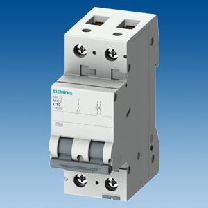 5SL1232-7MB - Disjuntor miniatura 400V 3kA, 2 polos, C, 32A - SIEMENS