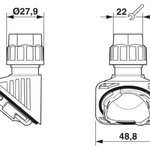 HC-B-G-M20-PLRBK – Prensa-cabos – PHOENIX CONTACT