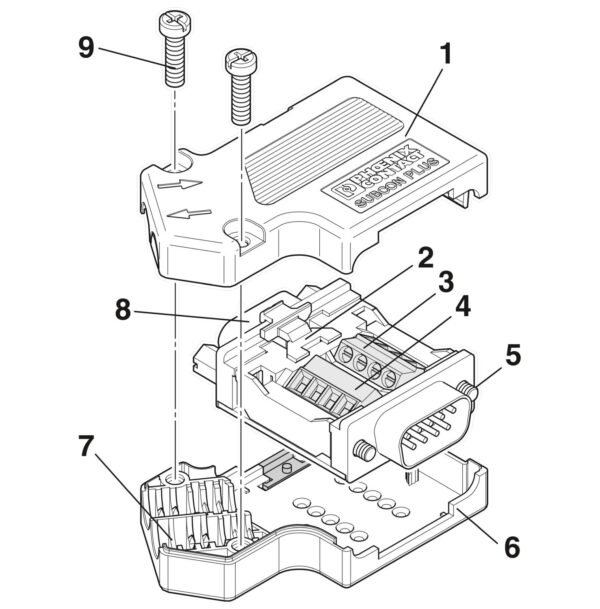 SUBCON-PLUS-PROFIB/PG/SC2 - Conector de barramento D-SUB - PHOENIX CONTACT - Imagem 9