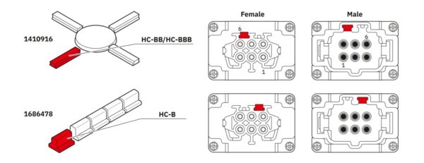 HC-B10-I-PT-M - Inserto de contato - PHOENIX CONTACT - Imagem 6