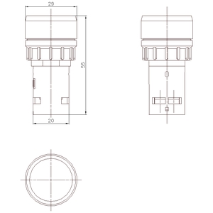 3SB7230-0AB20-1FA0 – Botão de pressão compacto vermelho – SIEMENS