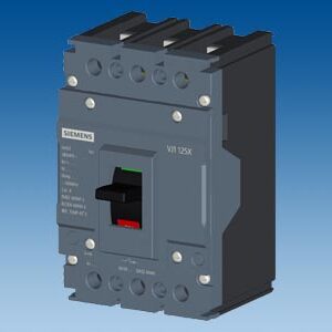 3VJ1002-0DA32-0AA0 - Disjuntor 125A / 10KA proteção de linha FTFM 3 pólos IN/IR 20A - SIEMENS