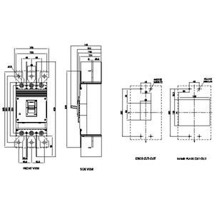 3VJ1340-7DA32-0AA0 – Disjuntor 400A / 55KA proteção de linha FTFM 3 pólos IN/IR 400A – SIEMENS