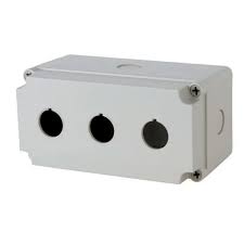 3SB7813-0AA10-0BA0 - Gabinete vazio p/ 3 pontos de comando (botão de pressão) cinza - SIEMENS