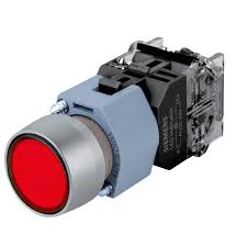 3SB7130-0AB20-1CA0 - Botão de pressão momentâneo vermelho - SIEMENS