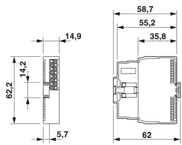 AXL SE RS485 - Módulo de comunicação - PHOENIX CONTACT - Imagem 3
