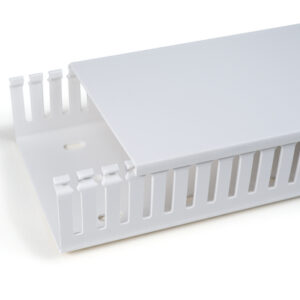 HD4P-50x50-PVC-WH - Canaletas para painel elétrico com parede aberta - 2M - BRANCO - HELLERMANN