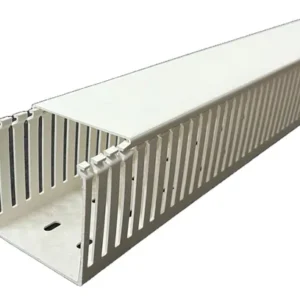 HD10P-80x80-PVC-WH - Canaletas para painel elétrico com parede aberta - 2M - BRANCO - HELLERMANN
