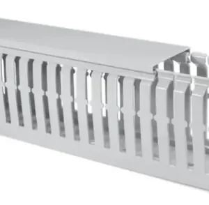 HD8P-30x80-PVC-WH - Canaletas para painel elétrico com parede aberta - 2MT - BRANCO -  HELLERMANN