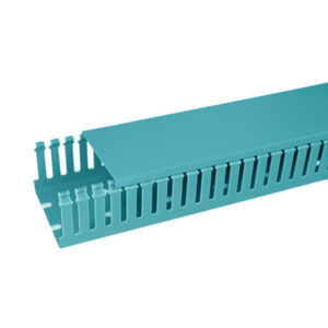 HD2P-30x30-PVC-GN - Canaletas para painel elétrico com parede aberta - 2M - AZUL PETRÓLEO - HELLERMANN