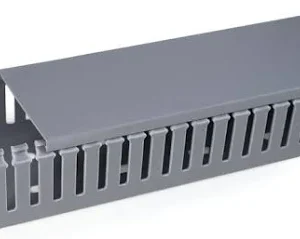 HD8P-30x80-PVC-GY - Canaletas para painel elétrico com parede aberta - 2MT - CINZA -  HELLERMANN