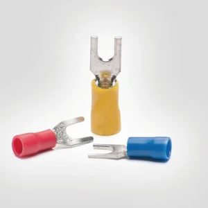 HFT01505 FORQ M5 0,25-1,5MM2 - Terminal elétrico em cobre estanhado e PVC - VERMELHO - 100Pcs - HELLERMANN