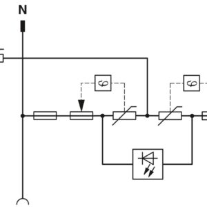 MNT-1 CH II – Dispositivo de proteção contra surtos tipo 3 – PHOENIX CONTACT