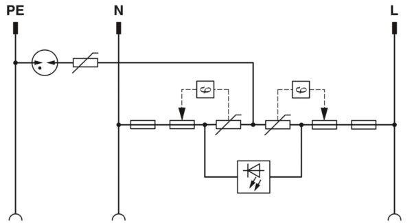 MNT-1 CH II - Dispositivo de proteção contra surtos tipo 3 - PHOENIX CONTACT - Imagem 2
