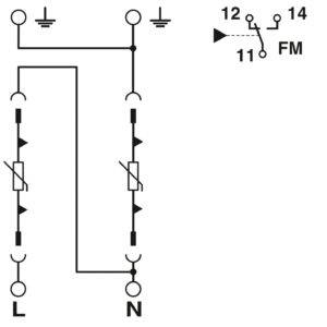 VAL-MS-T1/T2 48/12.5/1+1V-FM – Dispositivo de proteção contra raios/surtos de tensão tipo 1/2 – PHOENIX CONTACT