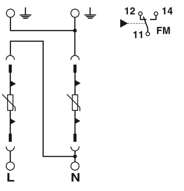 VAL-MS-T1/T2 48/12.5/1+1V-FM - Dispositivo de proteção contra raios/surtos de tensão tipo 1/2 - PHOENIX CONTACT - Imagem 2