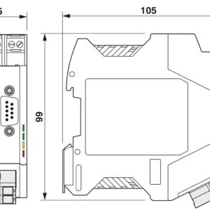 PSI-MOS-PROFIB/FO1300 T – Conversor com conector de fibra óptica – PHOENIX CONTACT