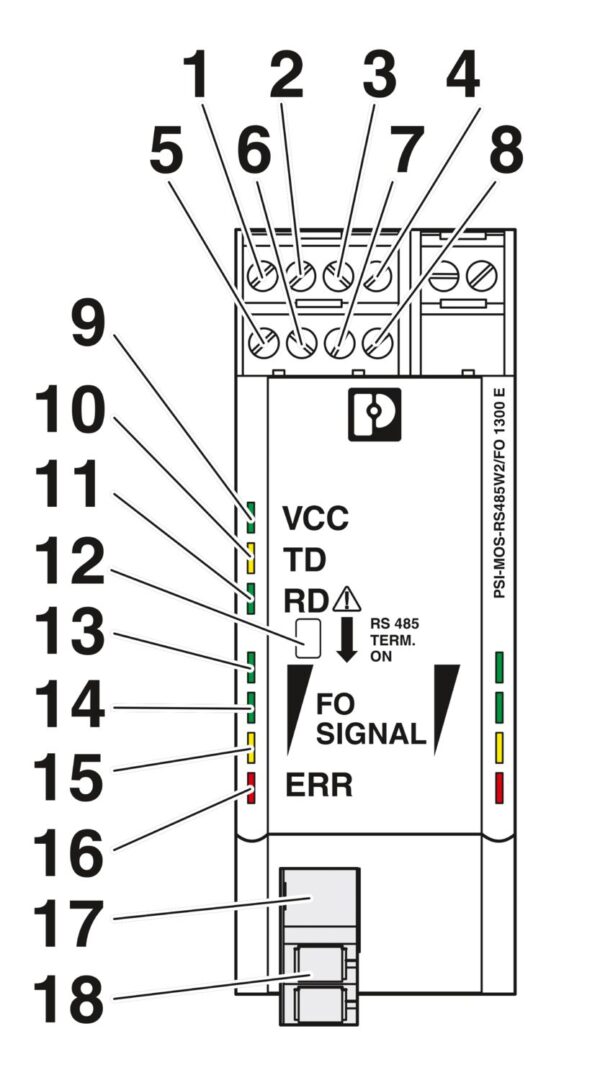 PSI-MOS-RS485W2/FO1300 E - Conversor com conector de fibra óptica - PHOENIX CONTACT - Imagem 7