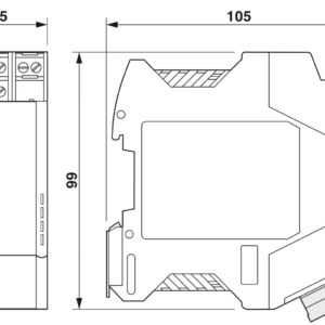 PSI-MOS-RS485W2/FO1300 E – Conversor com conector de fibra óptica – PHOENIX CONTACT