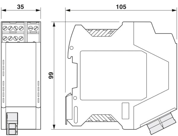 PSI-MOS-RS485W2/FO1300 E - Conversor com conector de fibra óptica - PHOENIX CONTACT - Imagem 2