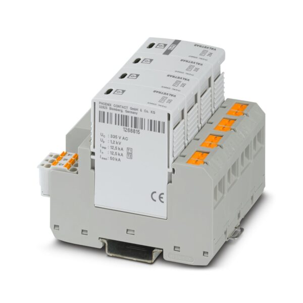 VAL-MS-T1/T2 335/12.5/3+1-FM-PT - Dispositivo de proteção contra raios/surtos de tensão tipo 1/2 - PHOENIX CONTACT