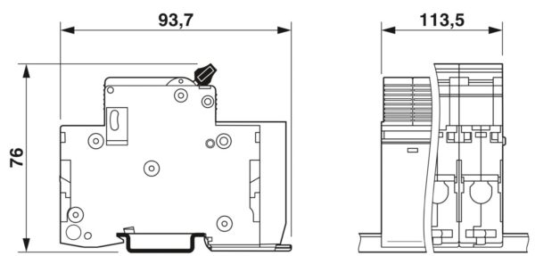 VAL-CP-MCB-3C-350/40/FM - Protetor contra sobretensão tipo 2 - PHOENIX CONTACT - Imagem 4