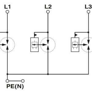 FLT-MB-T1-264/25-3+0-UT – Protetor contra raios e surtos combinado tipo 1+2+3 – PHOENIX CONTACT