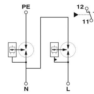 FLT-MB-T1-264/25-1+1-UT-R – Protetor contra raios e surtos combinado tipo 1+2+3 – PHOENIX CONTACT