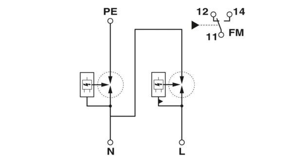 FLT-MB-T1-264/25-1+1-UT-R - Protetor contra raios e surtos combinado tipo 1+2+3 - PHOENIX CONTACT - Imagem 2