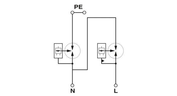 FLT-MB-T1-264/12.5-1+1-UT - Protetor contra raios e surtos combinado tipo 1+2+3 - PHOENIX CONTACT - Imagem 2