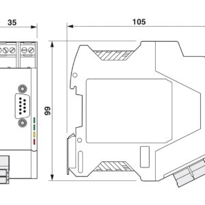 PSI-MOS-PROFIB/FO1300 E – Conversor com conector de fibra óptica – PHOENIX CONTACT