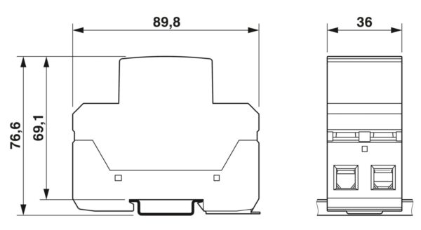 FLT-MB-T1-264/12.5-1+1-UT - Protetor contra raios e surtos combinado tipo 1+2+3 - PHOENIX CONTACT - Imagem 3