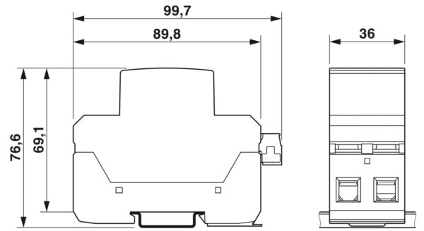 FLT-MB-T1-264/25-1+1-UT-R - Protetor contra raios e surtos combinado tipo 1+2+3 - PHOENIX CONTACT - Imagem 3