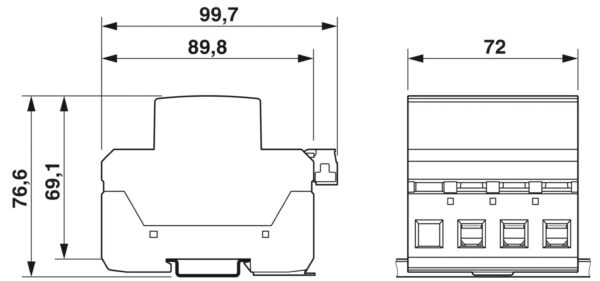 FLT-MB-T1-264/12.5-3+0-UT-R - Protetor contra raios e surtos combinado tipo 1+2+3 - PHOENIX CONTACT - Imagem 3