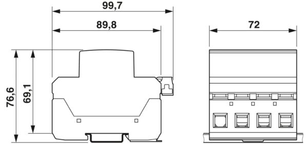 FLT-MB-T1-264/25-3+1-UT-R - Protetor contra raios e surtos combinado tipo 1+2+3 - PHOENIX CONTACT - Imagem 3