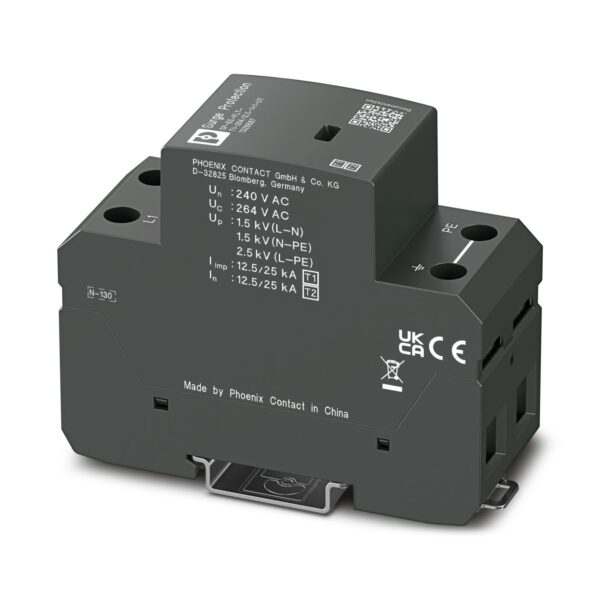 SP-EE-FLT-T1-264/12.5-1+1-UT - Condutor de descarga combinado tipo 1+2 - PHOENIX CONTACT