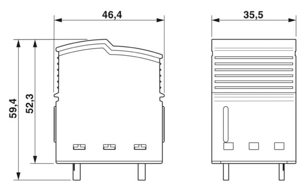 FLT-SEC-P-T1-264/50-P - Plugue para proteção contra surtos tipo 1 - PHOENIX CONTACT - Quantidade mínima de pedido: 10 unidade(s) - Imagem 3